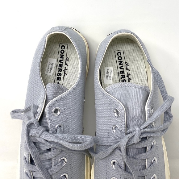 Converse Chuck 70 Shoes Men's Low Top Wolf Grey Canvas Size Sneakers 160496C - Picture 6 of 10